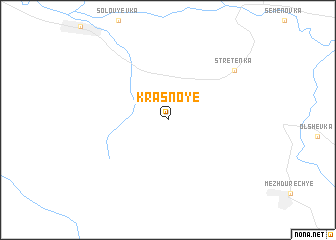 map of Krasnoye