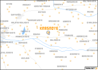 map of Krasnoye