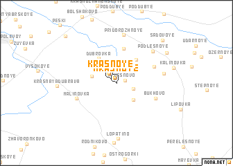 map of Krasnoye