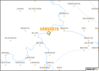 map of Krasnoye