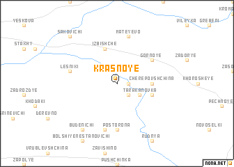 map of Krasnoye