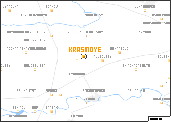 map of Krasnoye