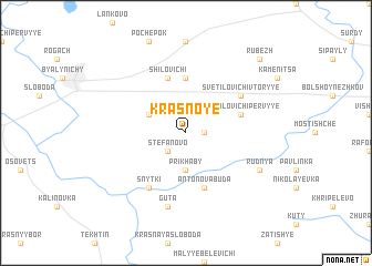 map of Krasnoye