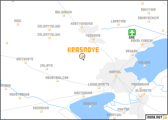 map of Krasnoye