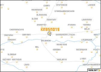 map of Krasnoye