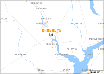 map of Krasnoye