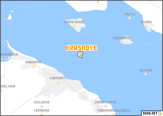 map of Krasnoye