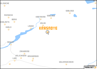 map of Krasnoye