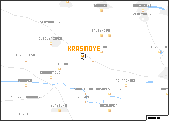 map of Krasnoye