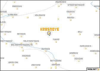 map of Krasnoye