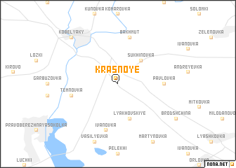 map of Krasnoye