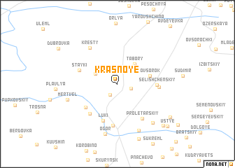 map of Krasnoye