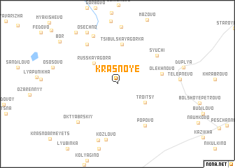 map of Krasnoye