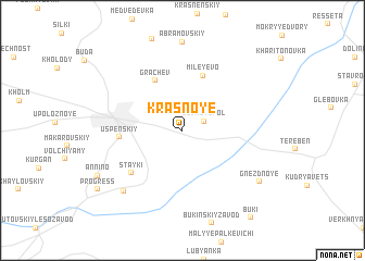 map of Krasnoye