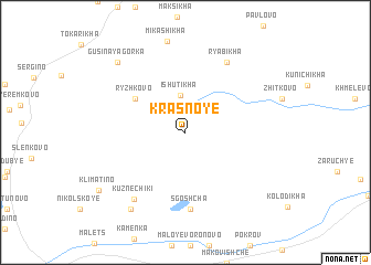 map of Krasnoye