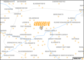 map of Krasnoye