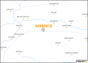 map of Krasnoye