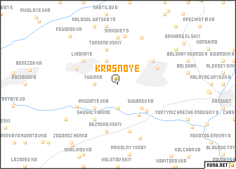 map of Krasnoye