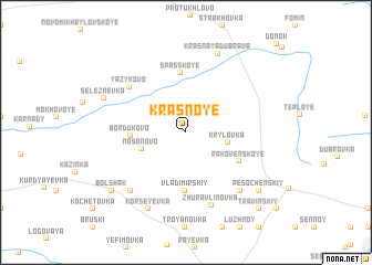 map of Krasnoye