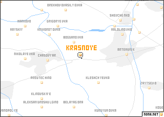 map of Krasnoye