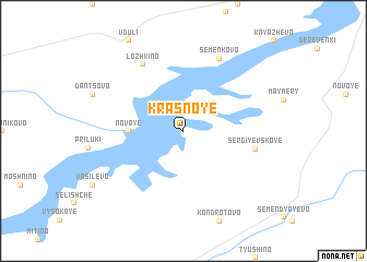 map of Krasnoye