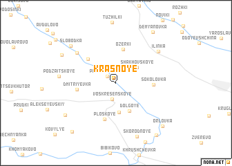 map of Krasnoye