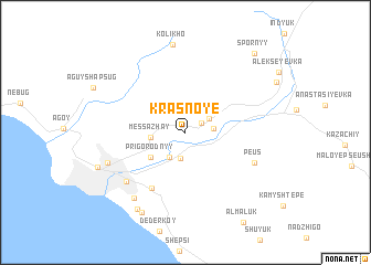 map of Krasnoye