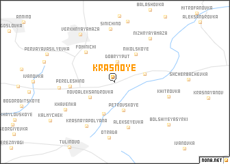 map of Krasnoye