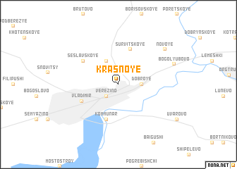 map of Krasnoye