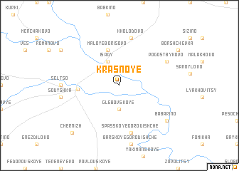 map of Krasnoye