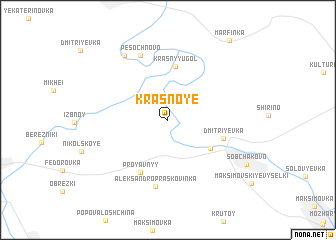 map of Krasnoye