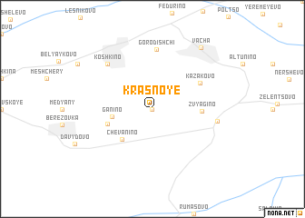 map of Krasnoye