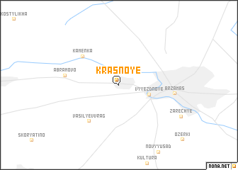map of Krasnoye