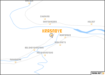 map of Krasnoye