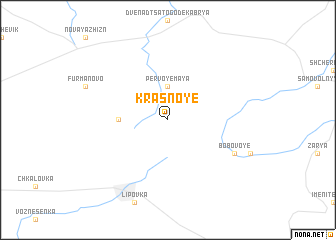 map of Krasnoye