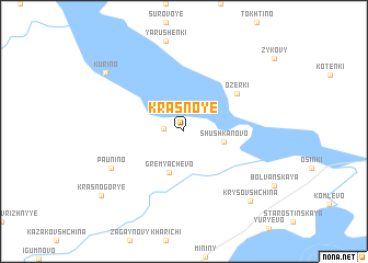 map of Krasnoye