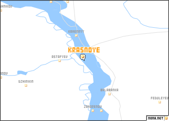 map of Krasnoye