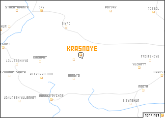 map of Krasnoye