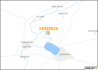 map of Krasnoye