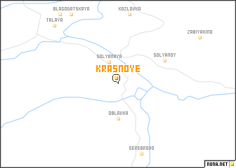 map of Krasnoye