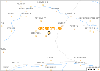 map of Krasnoyilʼsʼk