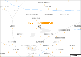 map of Krasnozavodsk