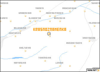 map of Krasnoznamenka