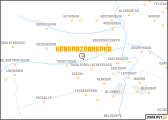 map of Krasnoznamenka