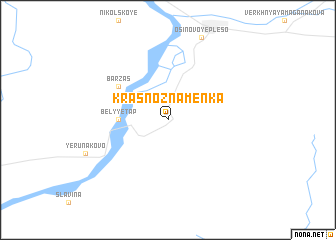 map of Krasnoznamenka