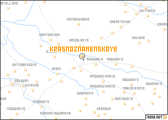 map of Krasnoznamenskoye