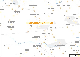 map of Krasnoznamensk