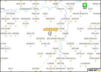 map of Krásno