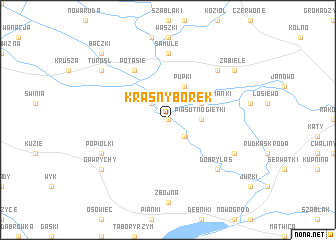 map of Krasny Borek