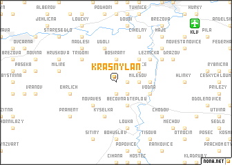 map of Krásný Lán